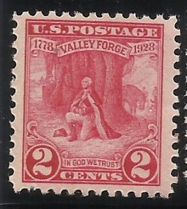 645 2c MNH F/VF Centering