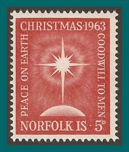 Norfolk Island 1963 Christmas, MLH #65,SG50