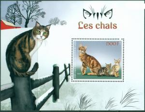 IVORY COAST - 2018 - Cats - Perf Souv Sheet   - MNH