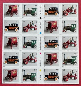 Scott 3642-3645e ANTIQUE TOYS Pane of 20 US 37¢ Stamps MNH 2002