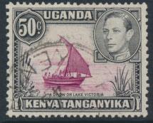 Kenya Tanganyika Uganda KUT SG 144 perf 13 x 11¾   -Used  see details 