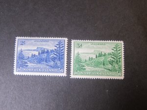 Norfolk Island 1959 Sc 23-24 MNH/MH