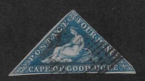 CAPE OF GOOD HOPE SC# 4 FVF/U 1855