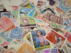 BOLIVIA Stamp Collection A large accumulation THOUSANDS OF  stamps in stockbook