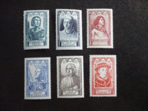 Stamps - France - Scott# B207-B212 - Mint Hinged Set of 6 Stamps