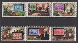 Burkina Faso  #352-57  (1975 US Bicentennial set) VFMNH CV $7.70