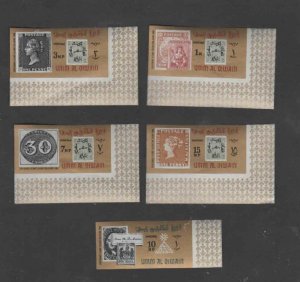 UMM AL QIWAIN 1977 STAMPS ON STAMPS MINT VF NH O.G S/S (1UM)