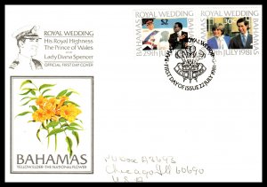 Bahamas 490-491 Pencil FDC