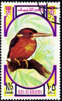 Bird, Ras Al Khaima stamp used