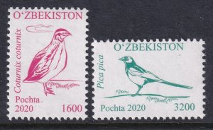 Uzbekistan 880-881 Birds MNH VF