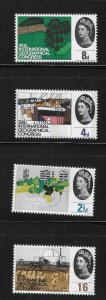 Great Britain 1964 20th Int'l Geographical Congress Sc 410-413 MH A1866