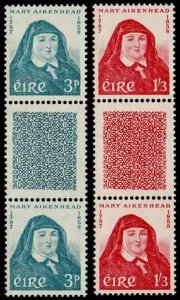 1958 Mary Aikenhead set in UNFOLDED GUTTER PAIRS, choice MNH