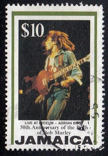 Jamaica #840 used, Bob Marley issued 1995. PM