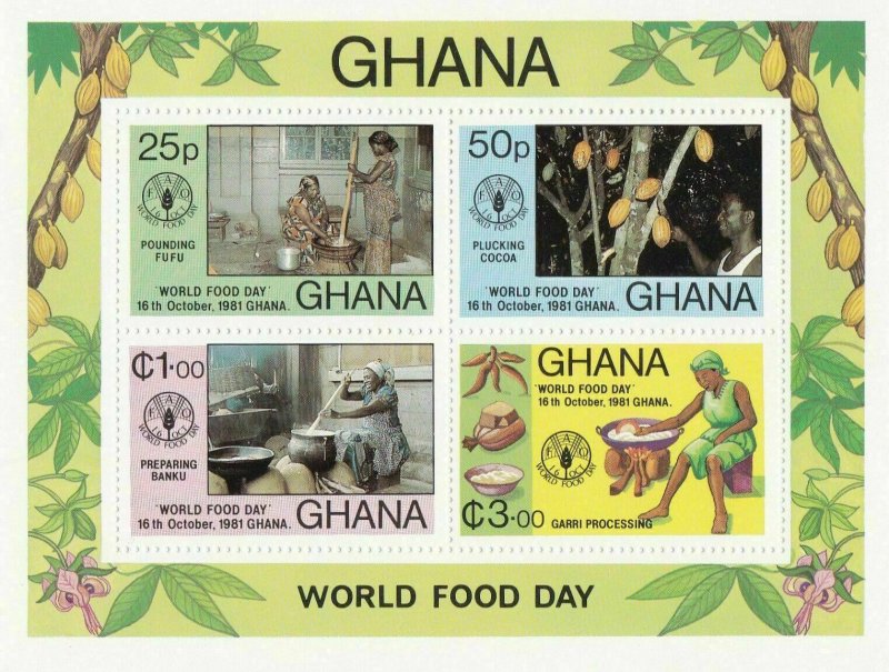 GHANA MINI SHEETS PERF AND IMPERF , 7 SHEETS UNMOUNTED MINT