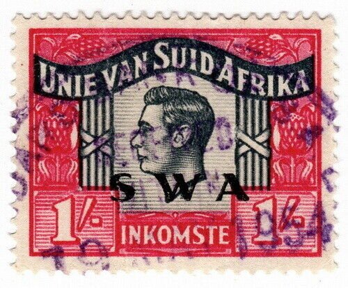 (I.B) South-West Africa Revenue : Duty Stamp 1/- (Afrikaans) 