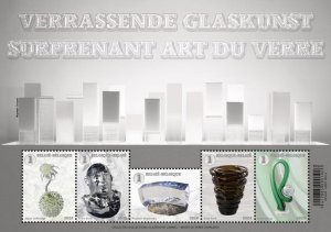 Belgium 2024 MNH Stamps Mini Sheet Ceramics Glass Art