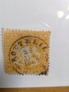 Germany  (Wurttemburg) SC #20   Used