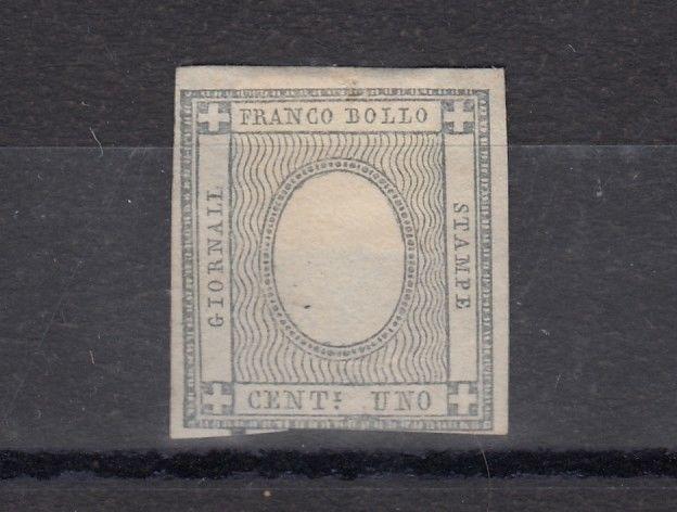 Italy States Naples 1861 1c SG9 Cat £425 MH Imperf  J3453