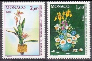1982 Monaco 1558-59 Flowers 3,50 €