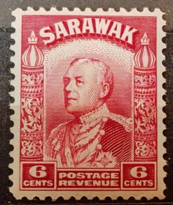 Malaysia. Unused 6 cent postage stamp from Sarawak depicting Sir Cha...
