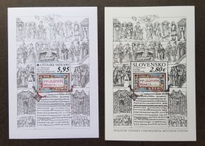 Vatican Slovakia Joint Issue 1150th Slavonic As Liturgical Language 2018 (ms MNH