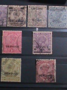 ​INDIA-1926  96 YEARS OLD STAMPS-LARGE COLLECTION-KING GEORGE OFFICIAL STAMPS