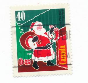 Canada  1991 - Scott 1339 used - 40c, Santa Claus, Christmas