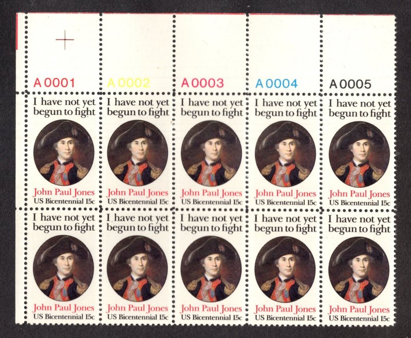 United States Scott #1789 MINT Plate Block NH OG, 10 beautiful stamps!