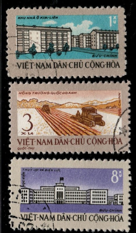 North Viet Nam Scott 200-202 Used favor canceled  set