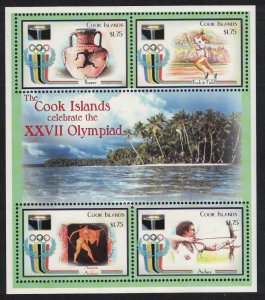 Cook Is. Cook Is Olympic Games Sydney MS 2000 MNH SC#1237 SG#1438-1441