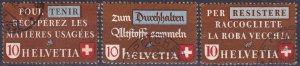 Switzerland #281-3  F-VF Used CV $5.95  (Z4595)