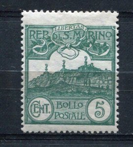 San Marino 1903-25  Sc 42 5c MH Blue reen 1165