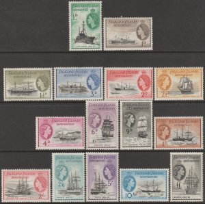 EDSROOM-22212 Falkland Island Dependencies IL19-IL33 VLH 1954 Complete CV$238.25
