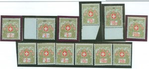 Switzerland #51-56/51a-56a Mint (NH) Single (Complete Set)