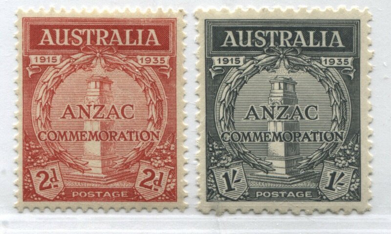 Australia 1935 ANZAC set mint o.g. hinged