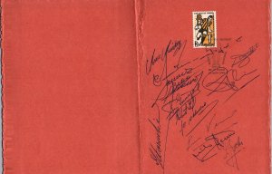 1966 Uruguay Soccer football World Champion Peñarol vs Real Madrid autographed