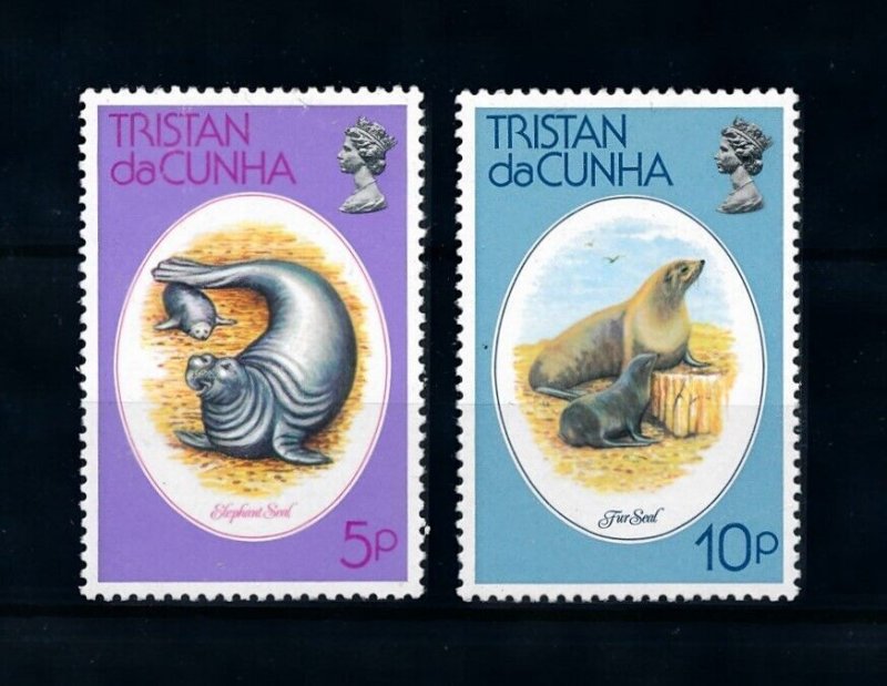 [99778] Tristan Da Cunha 1979 Marine life elephant seal fur seal From set MNH