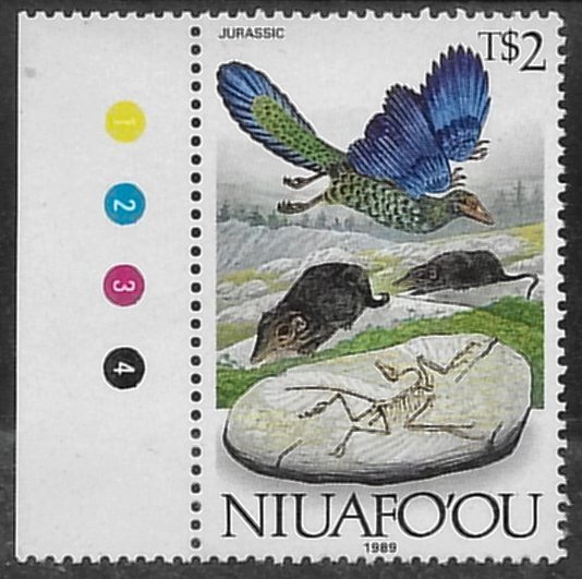 Tonga - Niuafo'ou #120  Evolution of the earth  1989  MNH