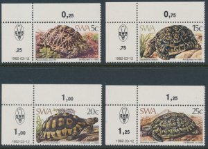 South West Africa 1982 Tortoises Sc 487-490