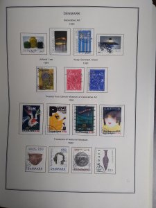 collection on pages Denmark 1989-92 CN: CV $124