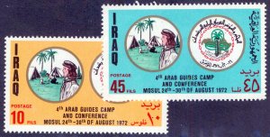 Iraq SC#666-667 4th Arab Guides Camp and Conference (1972) MNH