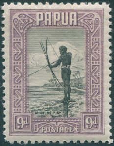 Papua 1932 9d black & violet SG138 unused