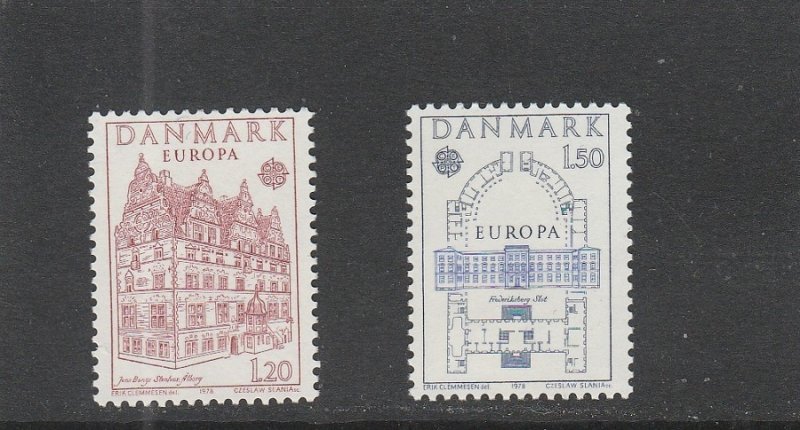 Denmark  Scott#  614-615  MNH  (1978 Europa)