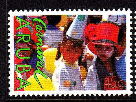 Aruba MNH Scott #40 45c Two Children - Carnival