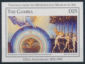 Gambia stamp Painting block 1996 MNH Mi 280 WS234341