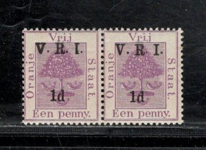 ORANGE RIVER COLONY  SC# 45U + 45I PAIR  INVERTED '1' FOR 'I&#...