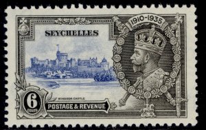 SEYCHELLES GV SG128, 6c ultramarine & grey-black, NH MINT.