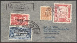 Paraguay 1935 Graf Zeppelin 1. Shuttle Flight 16. South America Mi499ID G 109267