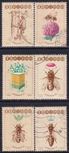 Poland 1987 Sc 2813-8 World Apiculture Congress Warsaw Stamp Used