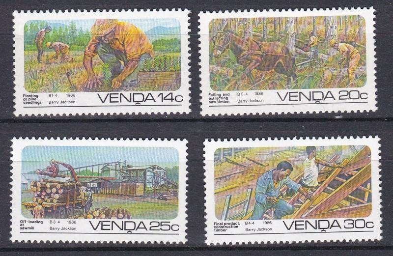 South Africa - Venda # 153-156, Forestry,  NH, 1/2 Cat.